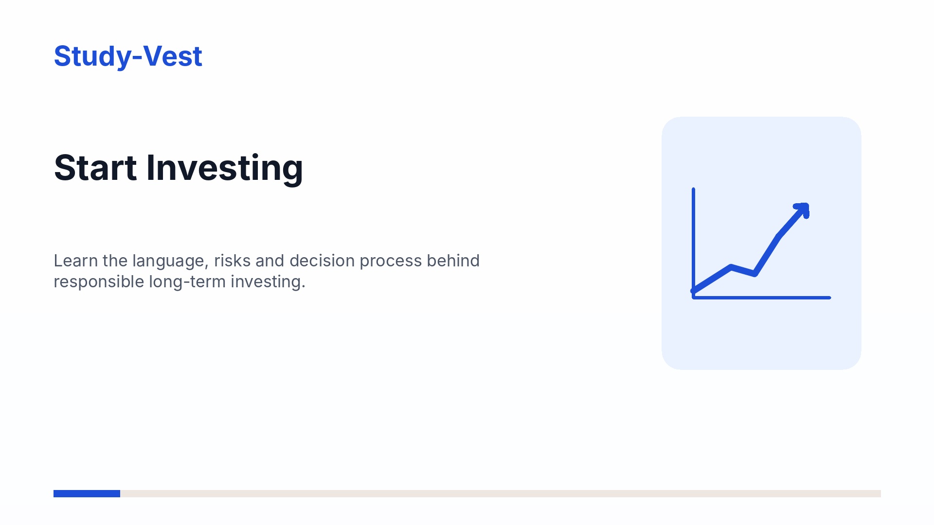 StudyVest visual guide for the Investing Basics course